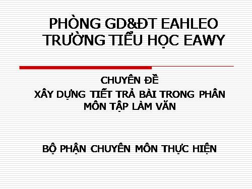 chuyên đề tập làm văn