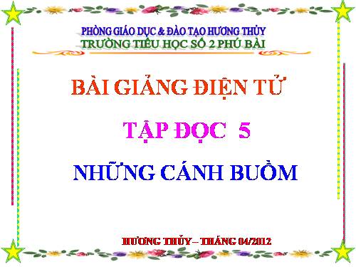 Tuần 32. Những cánh buồm