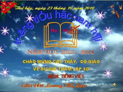 Tuần 11. Chuyện một khu vườn nhỏ