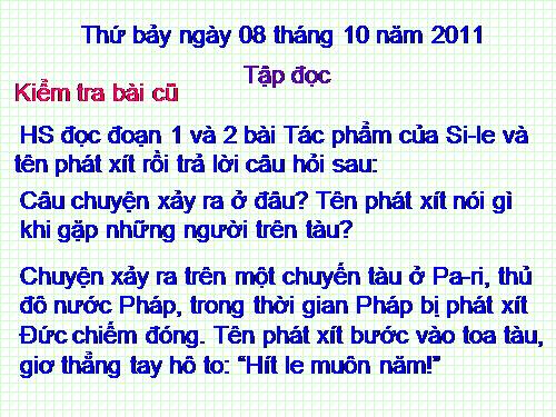 Tuần 7. Những người bạn tốt