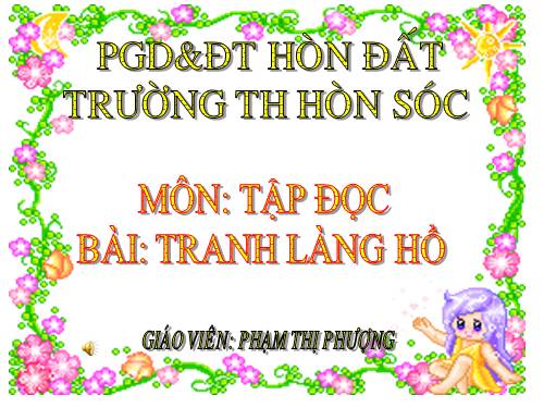 Tuần 27. Tranh làng Hồ