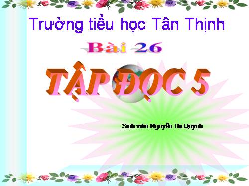 Tuần 26. Nghĩa thầy trò