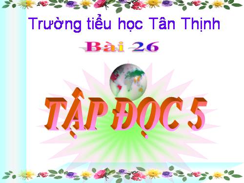 Tuần 26. Nghĩa thầy trò