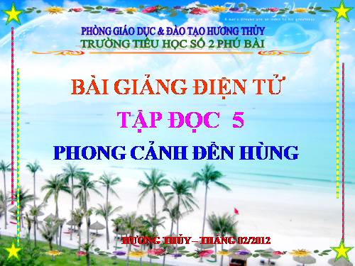 Tuần 25. Phong cảnh đền Hùng