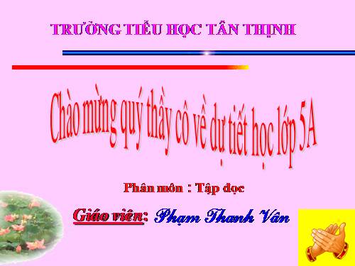 Tuần 32. Những cánh buồm