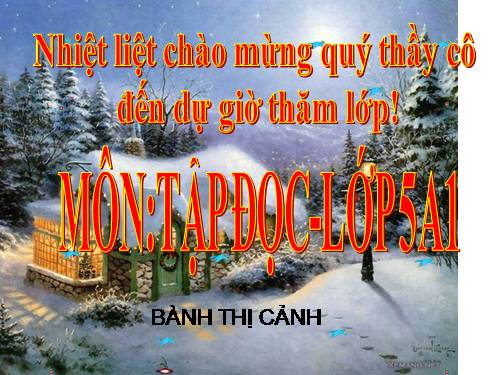 Tuần 11. Chuyện một khu vườn nhỏ