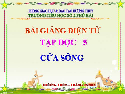 Tuần 25. Cửa sông