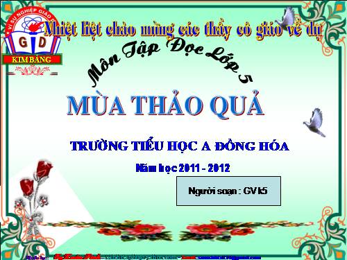 Tuần 12. Mùa thảo quả