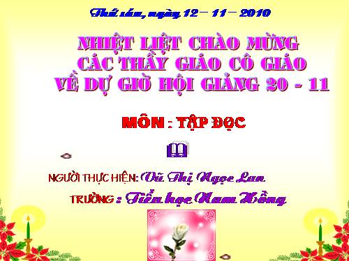 Tuần 12. Mùa thảo quả