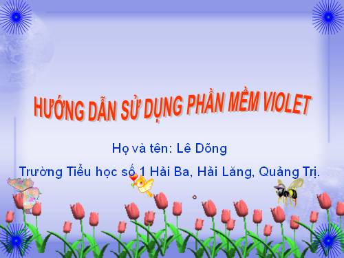 huong dan su dung phan mem violet