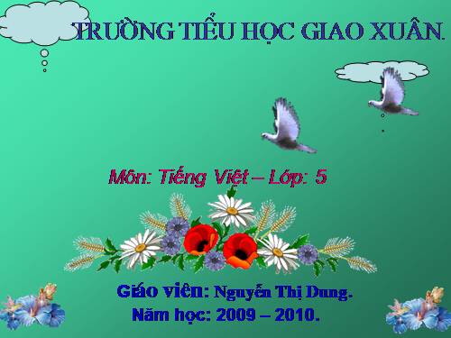 Tuần 30. Thuần phục sư tử