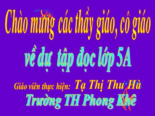 Tuần 12. Mùa thảo quả