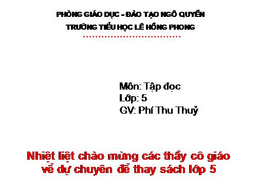 Tuần 11. Chuyện một khu vườn nhỏ