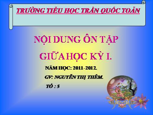 ĐỀ CƯƠNG ÔN TẬP KIỂM TRA GIỮA HỌC KỲ I - KHỐI 5
