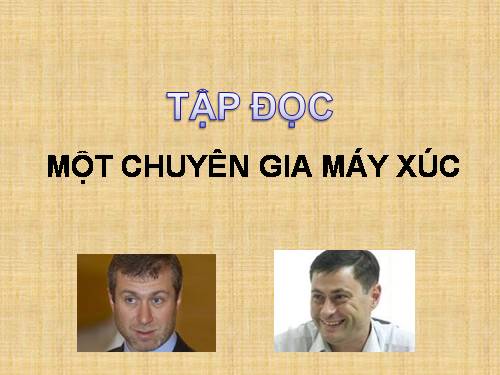 Tuần 5. Một chuyên gia máy xúc