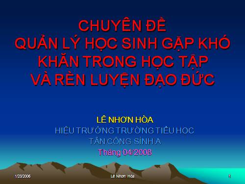 Quản lý học sinh