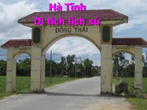 Hà Tĩnh- di tích lịch sử