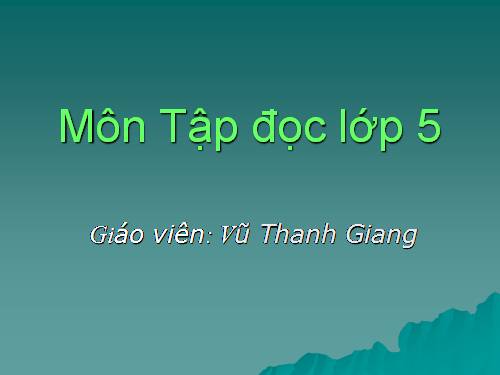 Tuần 31. Bầm ơi