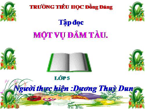 Tuần 29. Một vụ đắm tàu