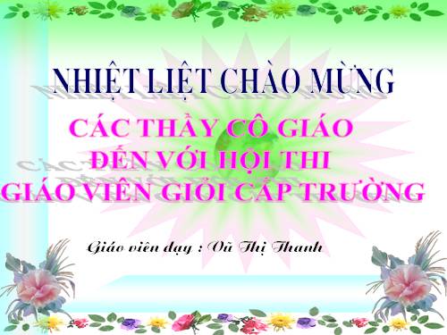 Tuần 26. Nghĩa thầy trò