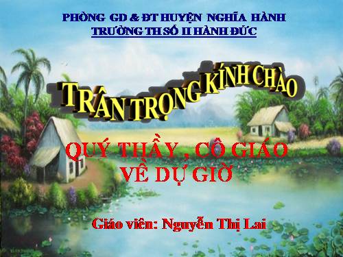 Tuần 27. Tranh làng Hồ