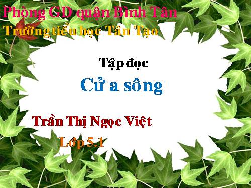 Tuần 25. Cửa sông