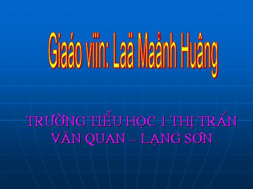 Tuần 19. Người công dân số Một