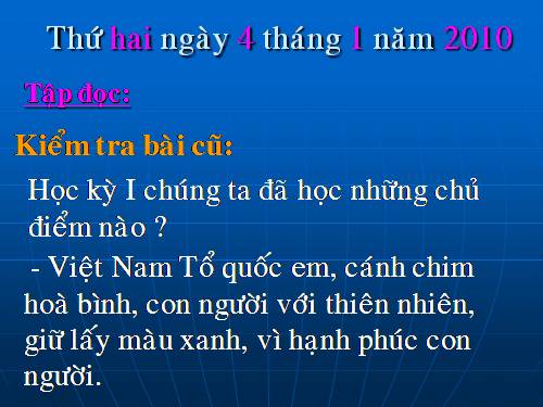 Tuần 19. Người công dân số Một