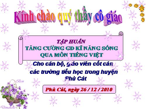 Chia Tổ _Tập Huấn GD KNS_Tiểu Học