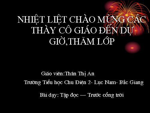 Tuần 8. Trước cổng trời