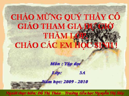 Tuần 12. Mùa thảo quả