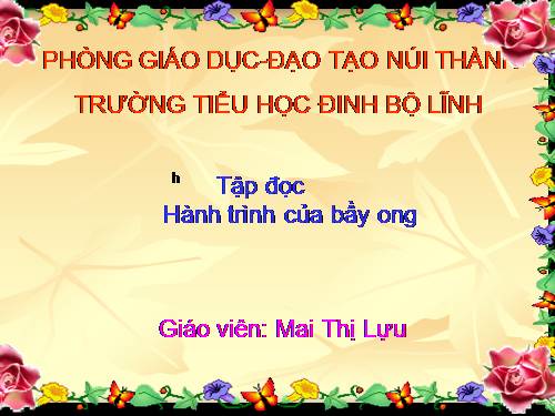 Tuần 12. Hành trình của bầy ong