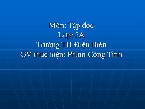 Tuần 1. Thư gửi các học sinh