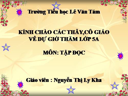 Tuần 13. Người gác rừng tí hon