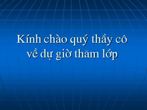 Tuần 1. Thư gửi các học sinh