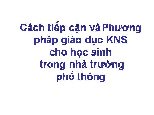 Bài 3: KNS Môn Tiếng Việt