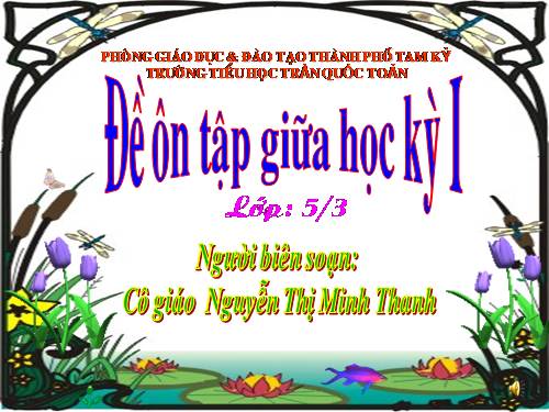 Tuần 10. Ôn tập Giữa Học kì I