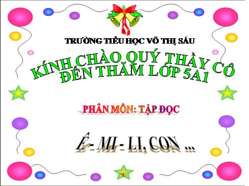 Tuần 5. Ê-mi-li, con…