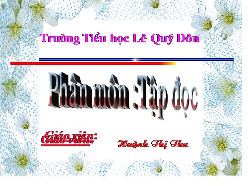 Tuần 32. Những cánh buồm