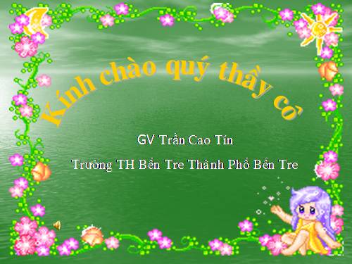 Tuần 9. Đất Cà Mau
