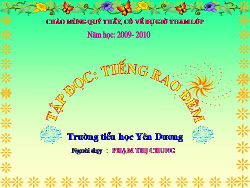 Tuần 21. Tiếng rao đêm