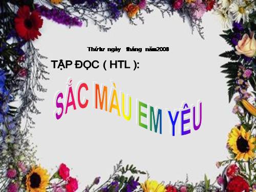 Tuần 2. Sắc màu em yêu