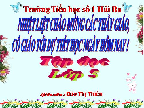 Tuần 7. Những người bạn tốt