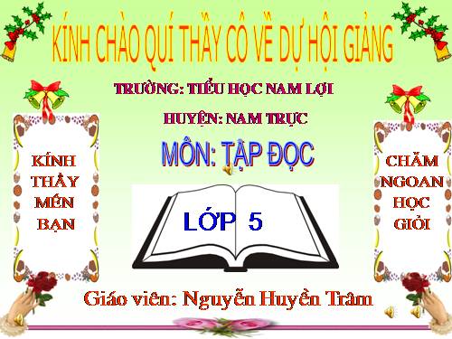 Tuần 26. Nghĩa thầy trò