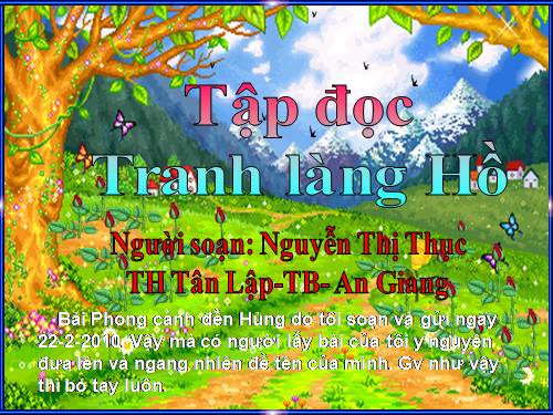 Tuần 27. Tranh làng Hồ