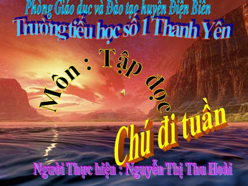 Tuần 23. Chú đi tuần