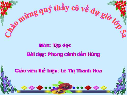 Tuần 25. Phong cảnh đền Hùng