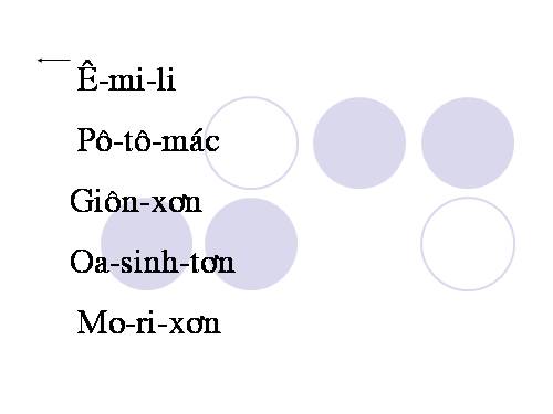 Tuần 5. Ê-mi-li, con…