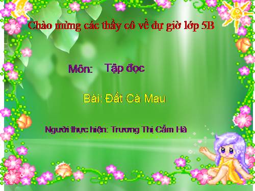 Tuần 9. Đất Cà Mau