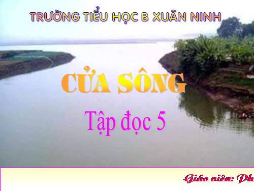 Tuần 25. Cửa sông